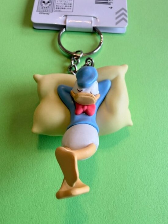 Disney Other - Disney 3D Donald Duck Keychain Keyring NWT/Bag Charm Sleeping Duck Figure